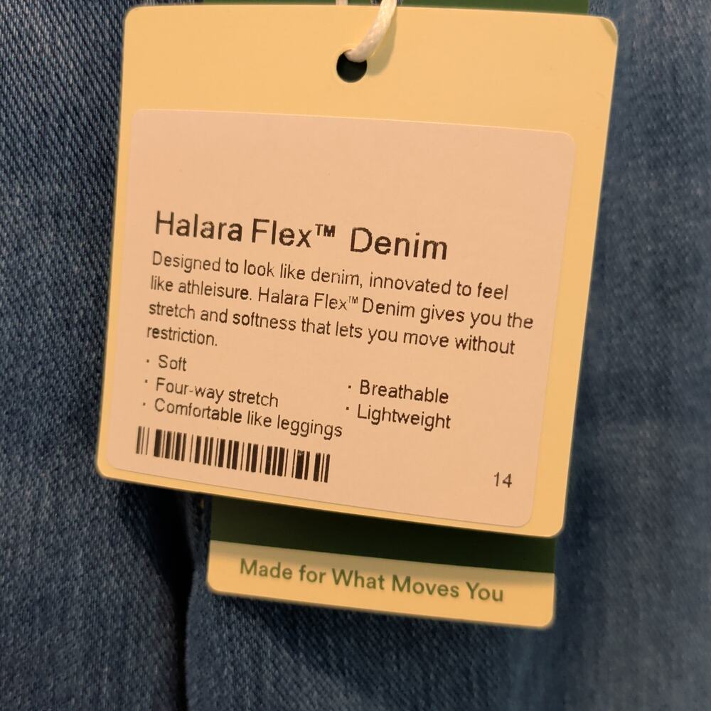 NWT Halara Women's Sz XL Flex Stretch Pull On Denim Bootcut Jeans High Waist - Picture 5 of 6